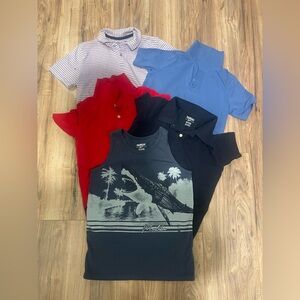 OshKosh B'gosh Boys' Mixed Polo & Graphic Tank Tops - Navy, Red, Blue, Striped